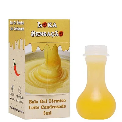 Loka Bala Gel Comestível - Sabor Leite Condensado - Ideal para Sexo Oral - Loka Sensação - 8g
