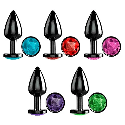 Plug Anal Pequeno - Black Color - Material Liso e Atóxico - Tamanho Pequeno - Indicado para Iniciantes