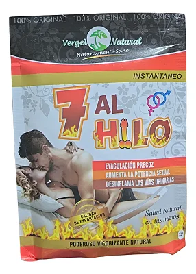 Vigoron 7 Al Hilo Em Pó Natural Maca Peruana | Aumento de Vitalidade Sexual e Vigor | Suplemento 120G