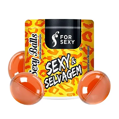 Sexy Ball Funcional Sexy e Selvagem For Sexy (3 Unidades) | Kit Bolinhas Lubrificantes com Efeito Surpresa