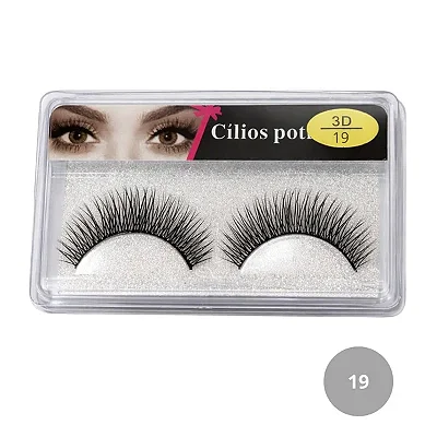 Par De Cílios Postiços 3D - Beautiful Eyelashes - Tamanho 19 - Castelo dos Prazeres - Rio Preto & Ribeirão Preto