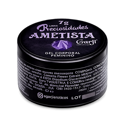 Ametista Gel Vibrador Líquido 7g Garji – Estimulante Unissex | Castelo dos Prazeres