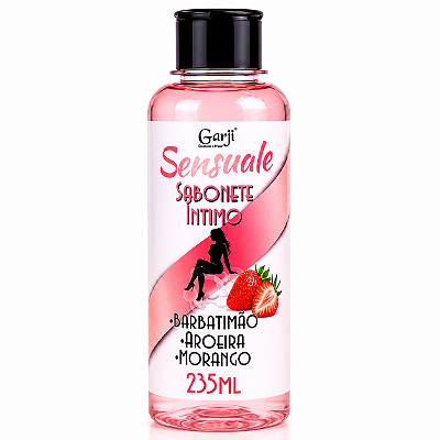 Sabonete Íntimo Sensuale Garji Barbatimão e Aroeira Aroma Morango 235ml