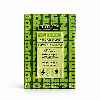 Breeze Gel Excitante Para Casais com Jambu, Terpenos e Ácido Hialurônico 1g - Feitiços em Rio Preto | Entrega Rápida