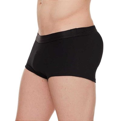 Cueca Mini Boxer com Enchimento Traseiro Preta Tam. M