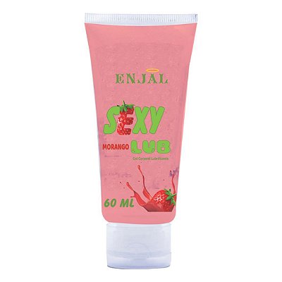 Sexy Lub Gel Lubrificante Aroma Morango Enjal - 60 ml