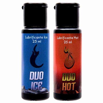 Kit com 1 Lubrificante íntimo Aquecedor e 1 Lubrificante Refrescante | Rio Preto