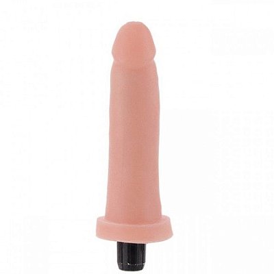 Pênis 15 cm Cyber Skin com Vibrador Imita Pele Humana