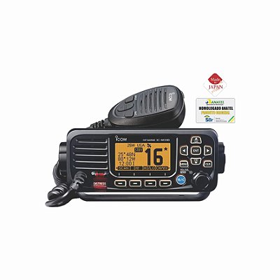 RÁDIO MARÍTIMO VHF ICOM IC-M330 25W - HOMOLOGADO ANATEL