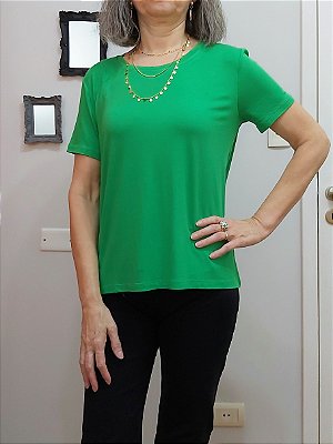 T-shirt basica verde