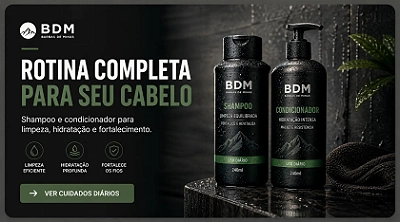 Shampoo e condicionador masculino