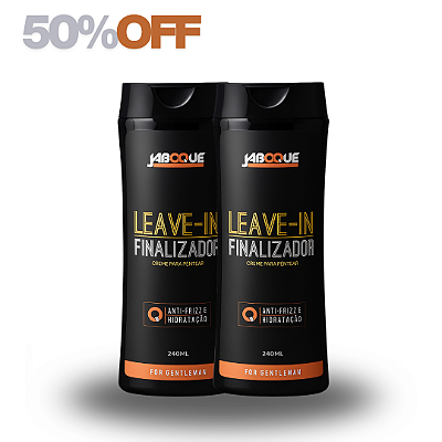 Kit 2 Leave-In Cabelo Jaboque 240ml – Anti-Frizz e Hidratação