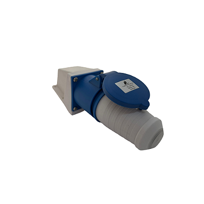 Kit Tomada Sobrepor Monofásico 32A N3206 + Plug Macho (Hobart)