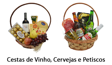 Cestas de Vinho, Cervejas e Petiscos