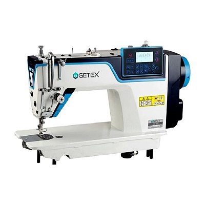MAQUINA DE COSTURA RETA ELETRONICA COM VOZ EM PORTUGUES GETEX GE-9E COM LUMINARIA GRANDE + KIT DE CALCADORES 220 V
