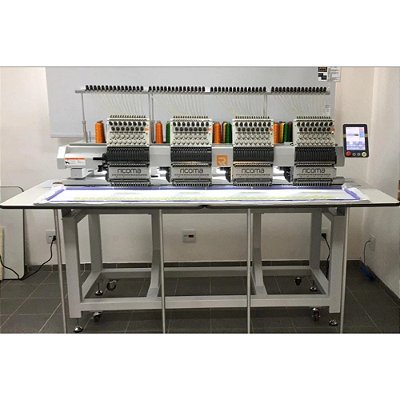 MAQUINA DE BORDADOS 4 CABEÇAS 15 AGULHAS AREA DE TRABALHO 400 X 350 MM RICOMA MT-1504-82 - BIVOLT