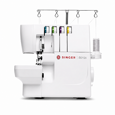 Máquina Overloque Doméstica Singer S0105 220V com 2, 3 e 4 Fios