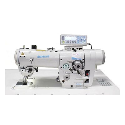 MAQUINA DE COSTURA ZIG ZAG INDUSTRIAL ELETRONICA 2 OU 3 PONTOS SANSEI SA-L2284-D-7/P - 220 V