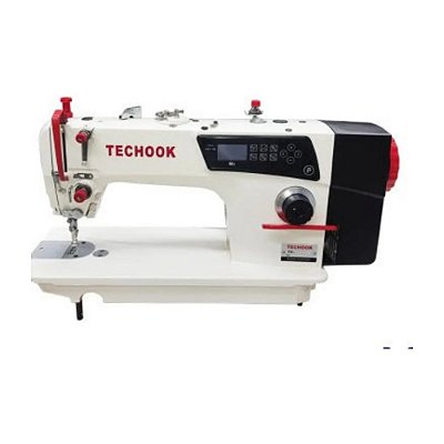 MAQUINA DE COSTURA RETA ELETRONICA TECHOOK TK-282-D4 - 220 V COM KIT DE CALCADORES E LUMINARIA DE LEED TOUCH DE BRINDE
