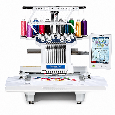 Máquina de Bordado Brother Profissional PR1055X Área DE TRABALHO 36 x 20 cm - 10 agulhas