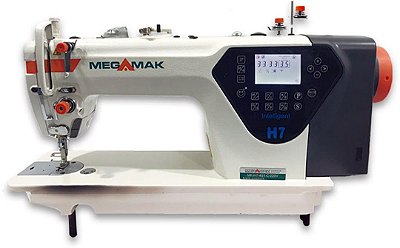 MAQUINA DE COSTURA RETA ELETRONICA MEGAMAK MODELO MK-H7 - 220 V - COM KIT DE CALCADORES