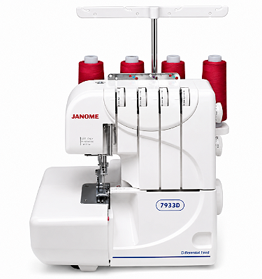 Máquina Overlock Janome 7933D 220V 3 e 4 Fios com Qualidade Profissional