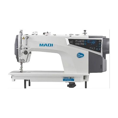 Máquina Reta Eletrônica COM MOTOR DE PASSO MAQI Q5FT-M-4C-I - 220 V COM PÉS E MESA MONTADOS