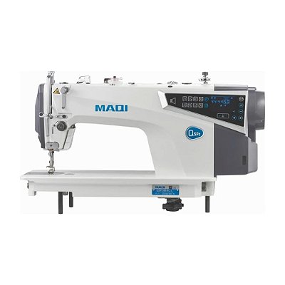 Máquina Reta Eletrônica com motor de passo MAQI Q5FT-M-4C-I - 110 V COM PÉS E MESA MONTADOS