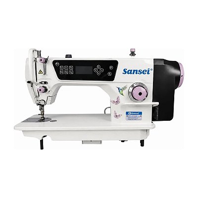 Máquina Reta Eletrônica Sansei Aquarela SA-DS-6610D 220V + Kit Premium Especial Exclusivo
