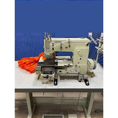 MAQUINA DE COSTURA 12 AGULHAS ELASTIQUEIRA PARA LASTEX DIRECT DRIVE MEGAMAK MODELO MK1412PQ-DD - 220 V
