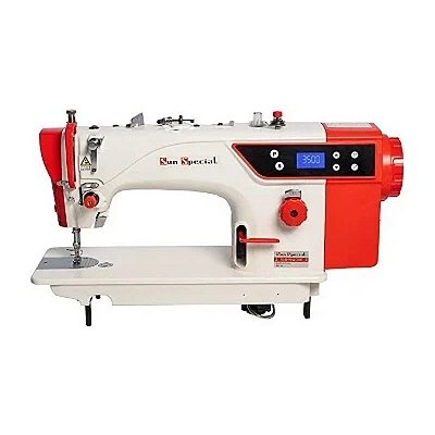 MAQUINA RETA MOTOR DIRECT DRIVE SUN SPECIAL SS18D-PR-Q1 - 110 V COM KIT DE CALCADORES