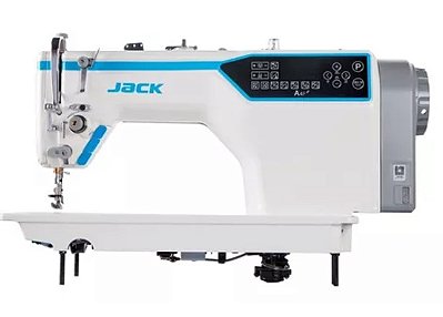 MAQUINA DE COSTURA RETA ELETRONICA JACK A4F- 220 V + KIT COM 7 CALCADORES LUMINARIA DE LED E CADEIRA PARA COSTUREIRA