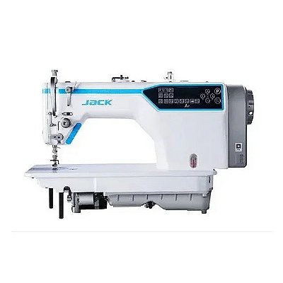 MAQUINA DE COSTURA RETA ELETRONICA JACK A7 - 220 V COM PÉS E MESA MONTADOS