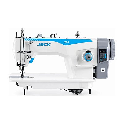 Máquina Reta Industrial Jack H2-A 220V Transporte Duplo Direct Drive 750W + Kit Premium