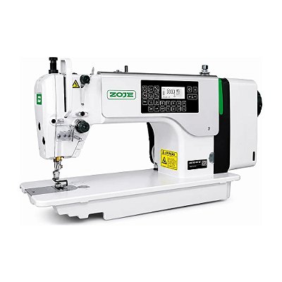 Máquina Reta Eletrônica Zoje A8100-D4-W Carter Blindado 220V + Kit Premium Especial Exclusivo