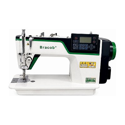 Máquina Reta Eletrônica Bracob BC-D9-4 220V com Voz em Português + Kit Premium
