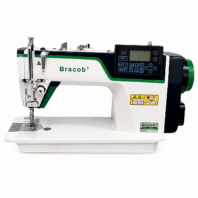 Máquina Reta Eletrônica Bracob BC-D9-4 220V com Voz em Português + Kit Premium