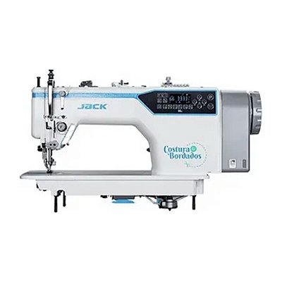 MAQUINA TRANSPORTE DUPLO ELETRONICA JACK H6L PONTO ATÉ 10 MM COM 9 PONTOS DECORATIVOS RETOS - 220 V