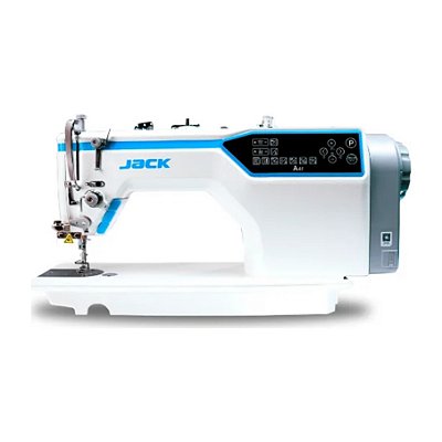 MAQUINA DE COSTURA RETA ELETRONICA JACK A4F COM PONTOS DECORATIVOS RETOS - 220 V - COM PÉS E MESA MONTADOS