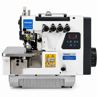 Máquina Interloque Direct Drive MAQI C1-5 220V com Pés e Mesa Montados