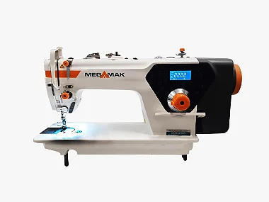 MAQUINA RETA ELETRONICA MEGAMAK MK-H5 -4B LANÇADEIRA GRANDE PONTO 8 MM- 220 V PÉS E MESA COM ENVIO DESMONTADOS