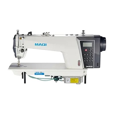 Máquina Reta Eletrônica Maqi Q6LTE com Motor de Passo e carter Blindado - 220 V Com Pés e Mesa Montados