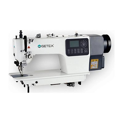 MAQUINA DE COSTURA TRANSPORTE DUPLO ELETRONICA GETEX GE-0313-D5  220 V COM PÉS E MESA MONTADOS