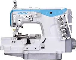 Maquina Galoneira Jack JK-W4-D-02BBx364 Com 3 Agulhas Base Plana Aberta - 110V COM PÉS E MESA MONTADOS