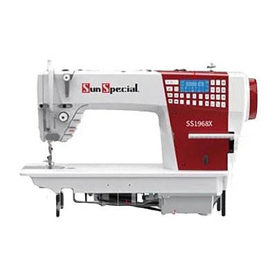 MAQUINA RETA ELETRÔNICA SUN SPECIAL CARTER BLINDADO E 09 PONTOS RETOS DECORATIVOS SS1968X-H-DM-QI - 220 V PÉS E MESA ENVIO DESMONTADOS