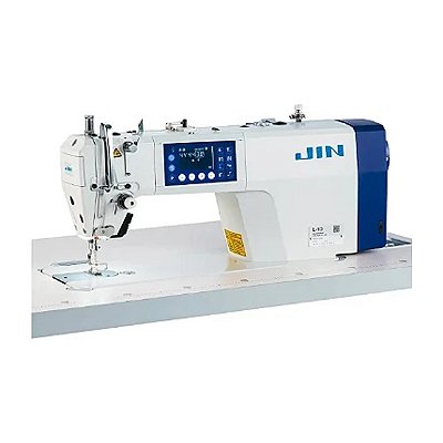 MAQUINA RETA ELETRONICA JUKI JIN L1D-MA - 220 V COM PÉS E MESA DESMONTADOS