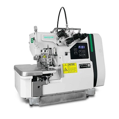 Maquina Overloque Ponto Cadeia com Embutidor Manual Zoje B9500-181 - 220 V Com Pés e Mesa Montados