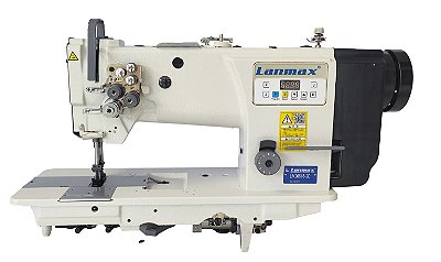 Maquina Pespontadeira Base Plana 02 agulhas Lanmax LM-20618-2D - 220V