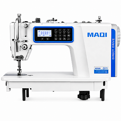 Máquina Reta Eletrônica Maqi Q5TT 220V com Pés e Mesa Montados + Kit Premium Especial