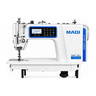 Máquina Reta Eletrônica Maqi Q5TT 220V com Pés e Mesa Desmontados